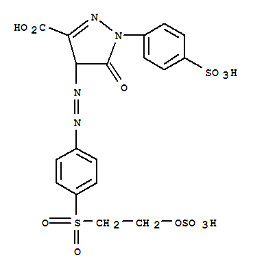 4,5-dihydro-5-oxo-4-[[4-[[2-(sulphooxy)ethyl]sulphonyl]phenyl]azo]-1-(4-sulphophenyl)-1H-pyrazole-3-carboxylic acid