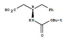 Molecular Structure of 101555-61-7 (Benzenebutanoic acid, b-[[(1,1-dimethylethoxy)carbonyl]amino]-,(bR)-)