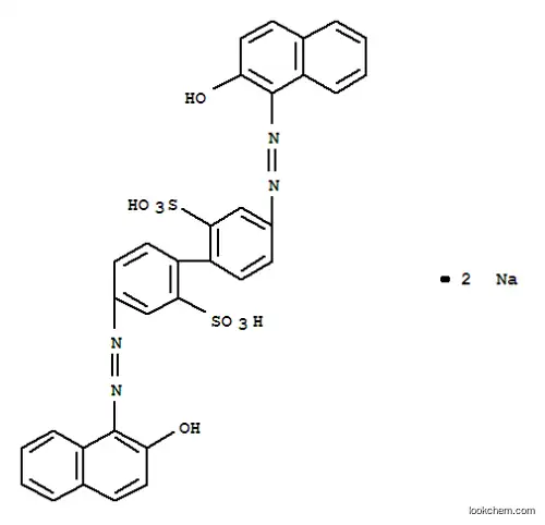 [1,1'-Biphenyl]-2,2'-disulfonicacid, 4,4'-bis[2-(2-hydroxy-1-naphthalenyl)diazenyl]-, sodium salt (1:2)
