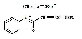 Benzoxazolium,2-[2-(phenylamino)ethenyl]-3-(4-sulfobutyl)-, inner salt