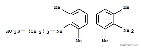 Molecular Structure of 102062-36-2 (N-(3-Sulfopropyl)-3,3',5,5'-tetramethylbenzidine sodium salt)