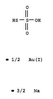 Thiosulfuric acid(H2S2O3), gold(1+) sodium salt (2:1:3)