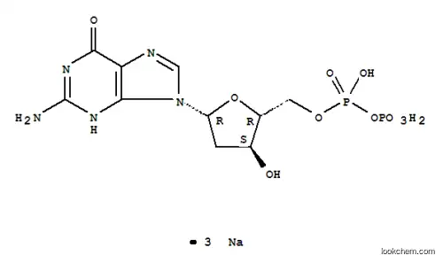 Molecular Structure of 102783-74-4 (2'-Deoxyguanosine-5'-diphosphate trisodium salt)