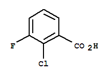 Molecular Structure of 102940-86-3 (Benzoic acid,2-chloro-3-fluoro-)