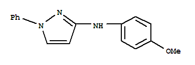 1H-Pyrazol-3-amine,N-(4-methoxyphenyl)-1-phenyl-