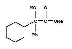 Molecular Structure of 10399-13-0 (Benzeneacetic acid, a-cyclohexyl-a-hydroxy-, methyl ester)