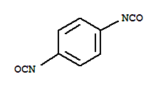 Molecular Structure of 104-49-4 (1,4-Phenylene diisocyanate)