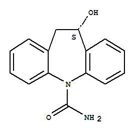 Molecular Structure of 104746-04-5 (5H-Dibenz[b,f]azepine-5-carboxamide,10,11-dihydro-10-hydroxy-, (10S)-)