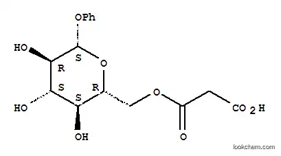 Molecular Structure of 104932-60-7 (4-phenyl-6-O-malonylglucoside)