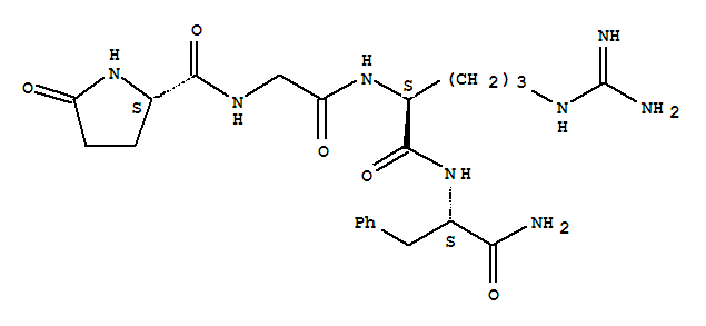 (2S)-N-[2-[[(2S)-1-[[(2S)-1-amino-1-oxo-3-phenylpropan-2-yl]amino]-5-(diaminomethylideneamino)-1-oxopentan-2-yl]amino]-2-oxoethyl]-5-oxopyrrolidine-2-carboxamide