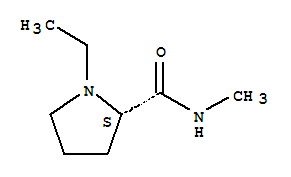 Molecular Structure of 107599-38-2 (1-Ethyl-N-methylpyrrolidine-2-carboxamide)
