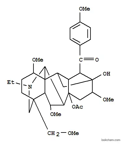 Molecular Structure of 107668-79-1 (Bulleyaconitine A)