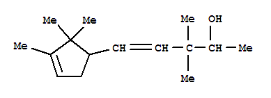 Molecular Structure of 107898-54-4 (4-Penten-2-ol,3,3-dimethyl-5-(2,2,3-trimethyl-3-cyclopenten-1-yl)-)