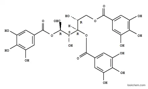 Molecular Structure of 108043-99-8 (2,4,6-tri-O-galloylglucose)