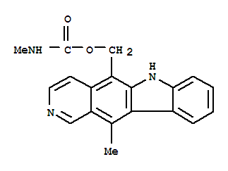 6H-Pyrido[4,3-b]carbazole-5-methanol,11-methyl-, methylcarbamate (ester) (9CI)