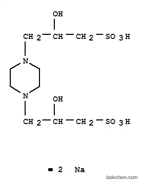 Molecular Structure of 108321-07-9 (Piperazine-N,N'-bis(2-hydroxypropanesulphonic acid) disodium salt)