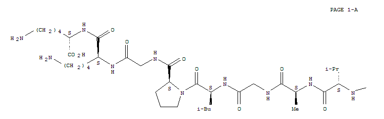 L-Lysine,L-prolyl-L-leucyl-L-alanyl-L-arginyl-L-threonyl-L-leucyl-L-seryl-L-valyl-L-alanylglycyl-L-leucyl-L-prolylglycyl-L-lysyl-