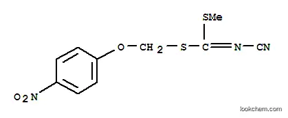 Molecular Structure of 109349-04-4 (METHYL [(4-NITROPHENOXY)METHYL]CYANOCARBONIMIDODITHIOATE)