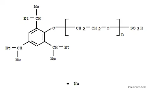 Molecular Structure of 109909-39-9 (Poly(oxy-1,2-ethanediyl), .alpha.-sulfo-.omega.-2,4,6-tris(1-methylpropyl)phenoxy-, sodium salt)