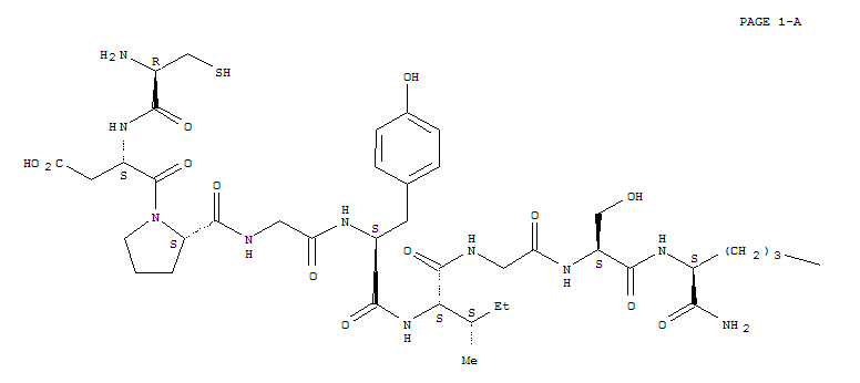 L-Argininamide, L-cysteinyl-L-α-aspartyl-L-prolylglycyl-L-tyrosyl-L-isoleucylglycyl-L-seryl-(110590-61-9)