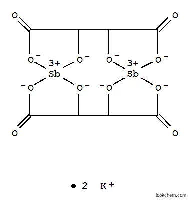 Molecular Structure of 11071-15-1 (L-Antimony potassium tartrate)
