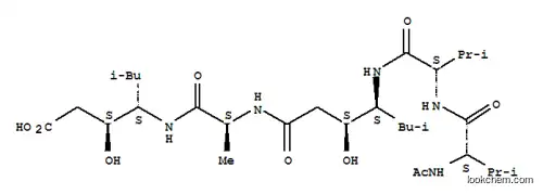 Molecular Structure of 11076-29-2 (Streptomyces pepsin inhibitor)