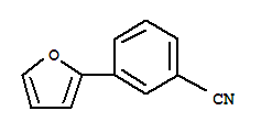 Molecular Structure of 112598-77-3 (Benzonitrile,3-(2-furanyl)-)