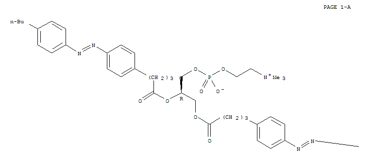 3,5,9-Trioxa-4-phosphatridecan-1-aminium,13-[4-[(4-butylphenyl)azo]phenyl]-7-[4-[4-[(4-butylphenyl)azo]phenyl]-1-oxobutoxy]-4-hydroxy-N,N,N-trimethyl-10-oxo-,inner salt, 4-oxide, (7R)- (9CI)