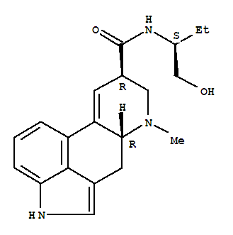 Molecular Structure of 113-42-8 (Ergoline-8-carboxamide,9,10-didehydro-N-[(1S)-1-(hydroxymethyl)propyl]-6-methyl-, (8b)-)