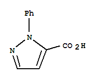 Molecular Structure of 1133-77-3 (1H-Pyrazole-5-carboxylicacid, 1-phenyl-)