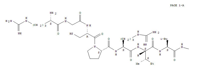 113482-90-9,Trypsin inhibitor II(Bryonia dioica reduced) (9CI),Trypsininhibitor III (Cucurbita maxima seed reduced),2-glycine-9-L-arginine-12-L-arginine-19-glycine-23-L-glutamine-24-L-lysine-25-L-asparagine-;Glycine,L-arginylglycyl-L-cysteinyl-L-prolyl-L-arginyl-L-isoleucyl-L-leucyl-L-methionyl-L-arginyl-L-cysteinyl-L-lysyl-L-arginyl-L-a-aspartyl-L-seryl-L-a-aspartyl-L-cysteinyl-L-leucyl-L-alanylglycyl-L-cysteinyl-L-valyl-L-cysteinyl-L-glutaminyl-L-lysyl-L-asparaginylglycyl-L-tyrosyl-L-cysteinyl-