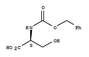 Molecular Structure of 1145-80-8 (L-Serine,N-[(phenylmethoxy)carbonyl]-)