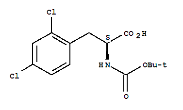 Molecular Structure of 114873-04-0 (L-Phenylalanine,2,4-dichloro-N-[(1,1-dimethylethoxy)carbonyl]-)