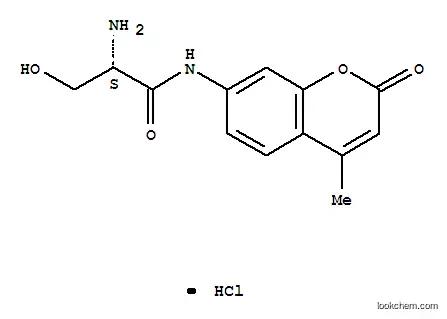 Molecular Structure of 115918-60-0 (L-SERINE 7-AMIDO-4-METHYLCOUMARIN HYDROCHLORIDE)