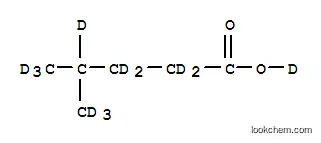Molecular Structure of 116287-57-1 (4-METHYLPENTANOIC ACID-D12)