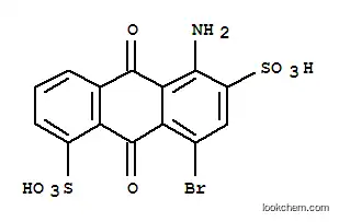 Molecular Structure of 117-13-5 (5-amino-8-bromo-9,10-dihydro-9,10-dioxoanthracene-1,6-disulphonic acid)