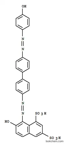Molecular Structure of 117-33-9 (7-hydroxy-8-[[4'-[(4-hydroxyphenyl)azo][1,1'-biphenyl]-4-yl]azo]naphthalene-1,3-disulphonic acid)