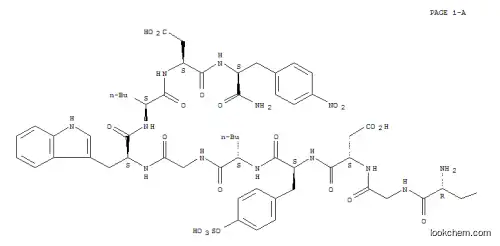 Molecular Structure of 118643-58-6 (cholecystokinin (26-33), I-Tyr-Gly-(Nle(28,31),4-NO2-Phe(33)))