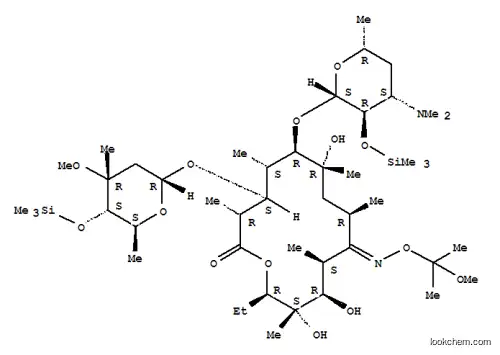 Molecular Structure of 119665-76-8 (SILYLATED ERYTHROMYCIN OXIME KETAL)