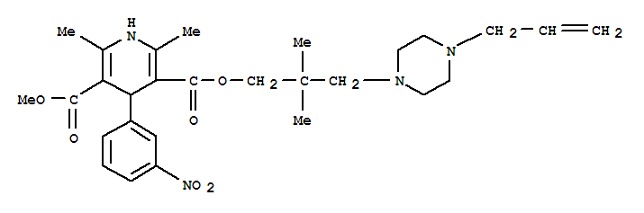 3-O-[2,2-dimethyl-3-(4-prop-2-enylpiperazin-1-yl)propyl] 5-O-methyl2,6-dimethyl-4-(3-nitrophenyl)-1,4-dihydropyridine-3,5-dicarboxylate
