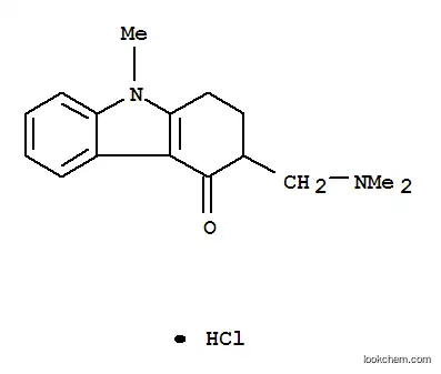 Molecular Structure of 119812-29-2 (3-[(Dimethylamino)methyl]-1,2,3,9-tetrahydro-9-methyl-4H-carbazol-4-one hydrochloride)