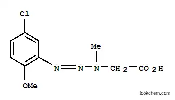 Molecular Structure of 120-04-7 ([3-(5-chloro-2-methoxyphenyl)-1-methyl-2-triazenyl]acetic acid)