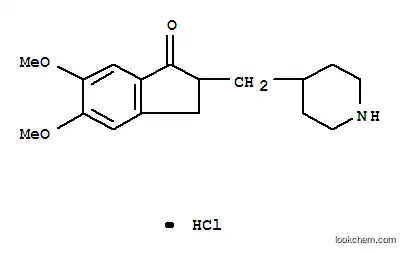 Molecular Structure of 120013-39-0 (5,6-Dimethoxy-2-(4-piperidinylmethyl)-1-indanone hydrochloride)