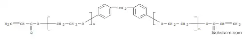 Molecular Structure of 120750-67-6 (BISPHENOL F ETHOXYLATE (2 EO/PHENOL) DIACRYLATE)