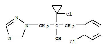 1H-1,2,4-Triazole-1-ethanol,a-(1-chlorocyclopropyl)-a-[(2-chlorophenyl)methyl]-(120983-64-4)