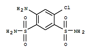 Molecular Structure of 121-30-2 (1,3-Benzenedisulfonamide,4-amino-6-chloro-)