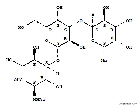 Molecular Structure of 121686-59-7 (O-fucopyranosyl-(1--3)-O-galactopyranosyl-(1--4)-2-acetamido-2-deoxyglucopyranose (N-acetyl-3'-O-fucopyranosyllactosamine))