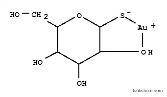 Molecular Structure of 12192-57-3 (Aurothioglucose)
