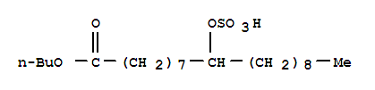 122-53-2,1-butyl 9-(sulphonatooxy)octadecanoate,Octadecanoicacid, 9-hydroxy-, butyl ester, hydrogen sulfate (8CI)