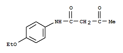 Molecular Structure of 122-82-7 (Butanamide,N-(4-ethoxyphenyl)-3-oxo-)